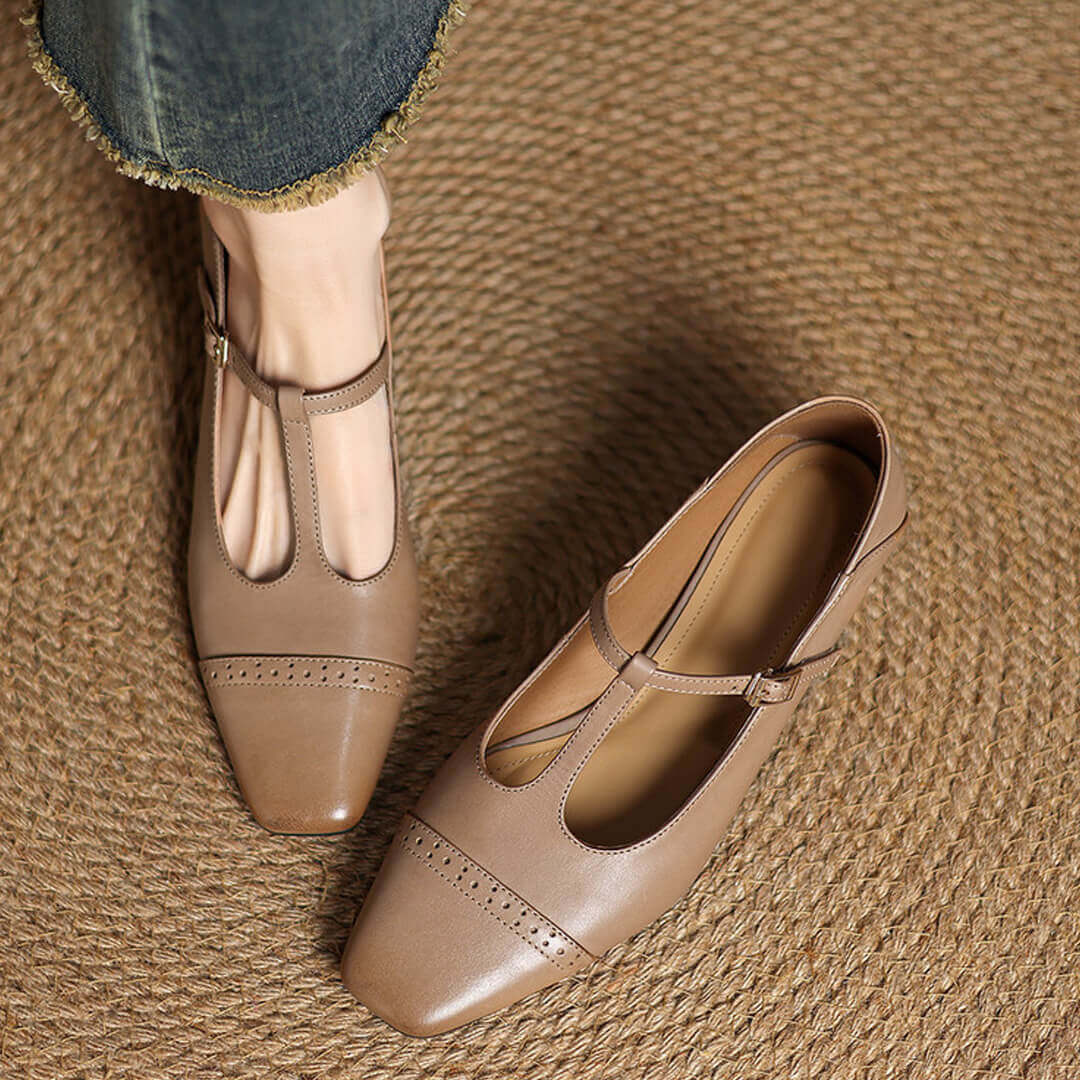 Marien Sleek Leather Flats
