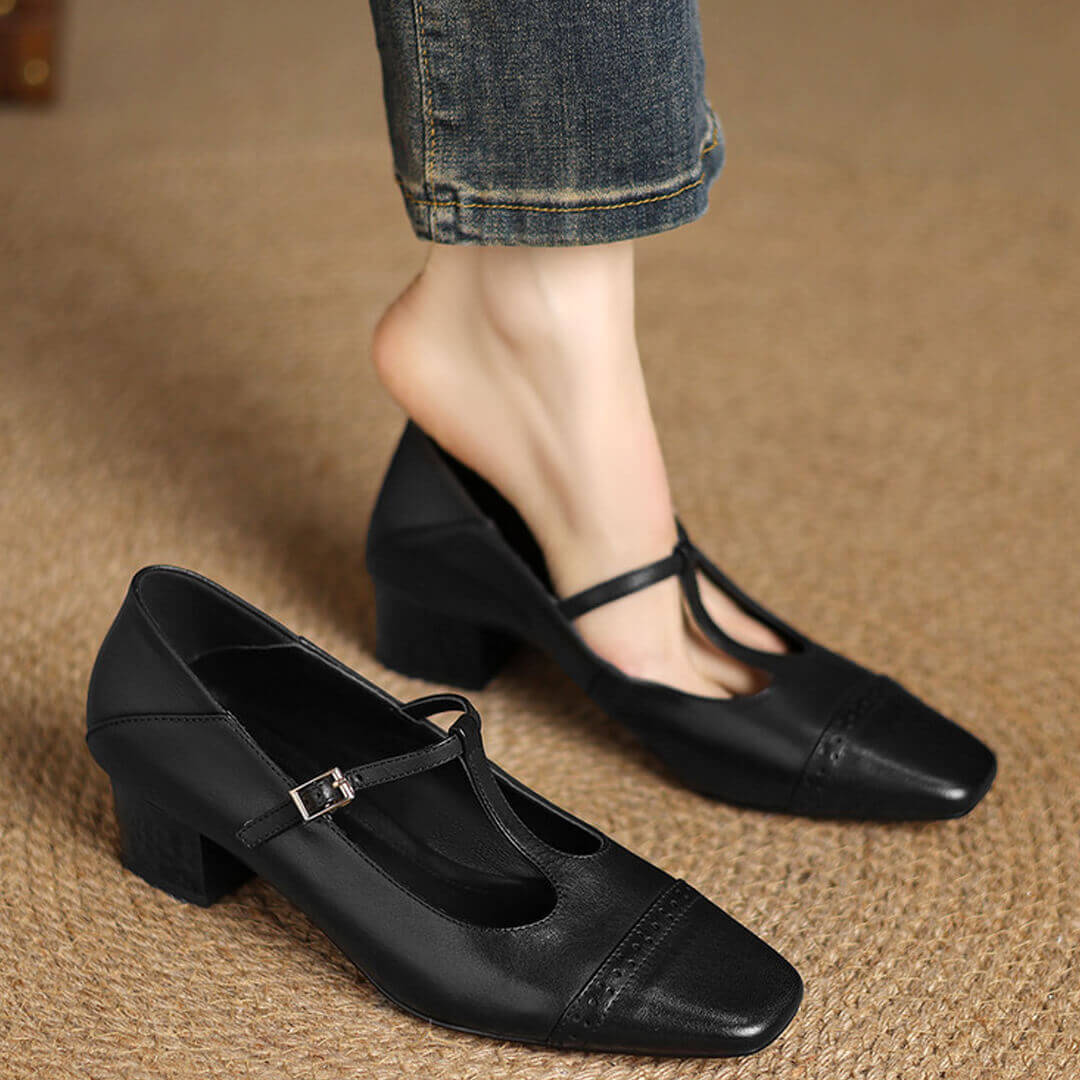 Marien Sleek Leather Flats