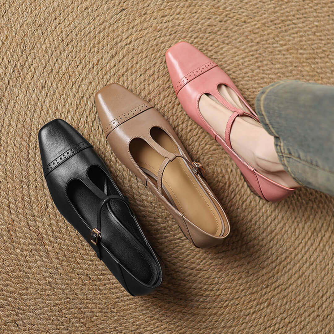 Marien Sleek Leather Flats