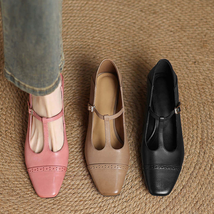 Marien Sleek Leather Flats