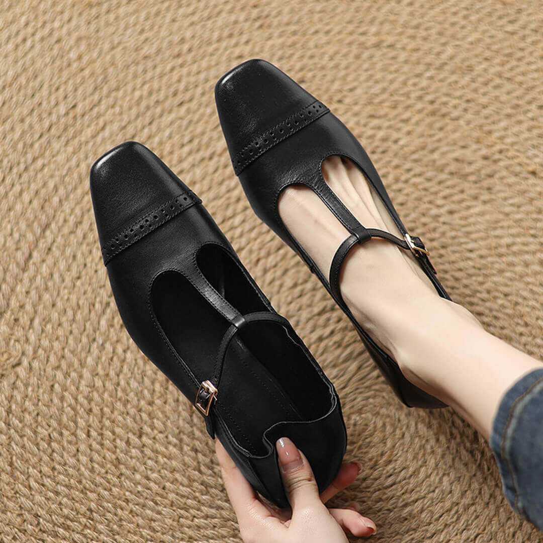 Marien Sleek Leather Flats