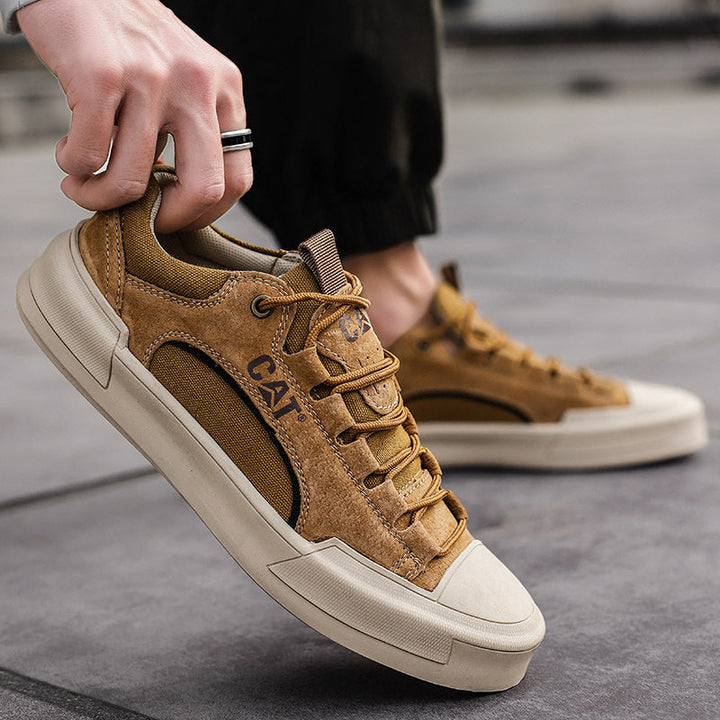 UrbanEdge Rugged Leather Sneakers