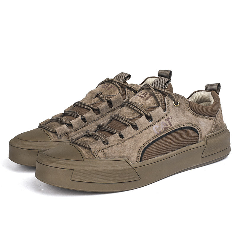 UrbanEdge Rugged Leather Sneakers