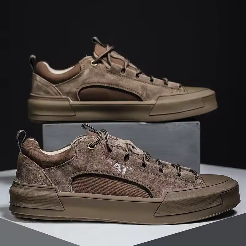 UrbanEdge Rugged Leather Sneakers