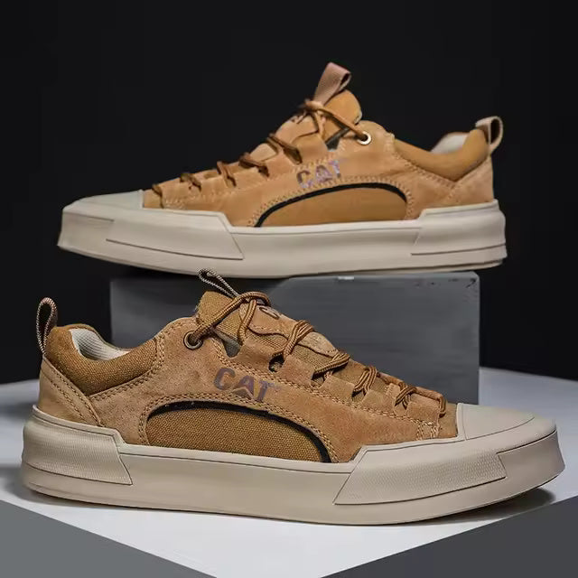 UrbanEdge Rugged Leather Sneakers