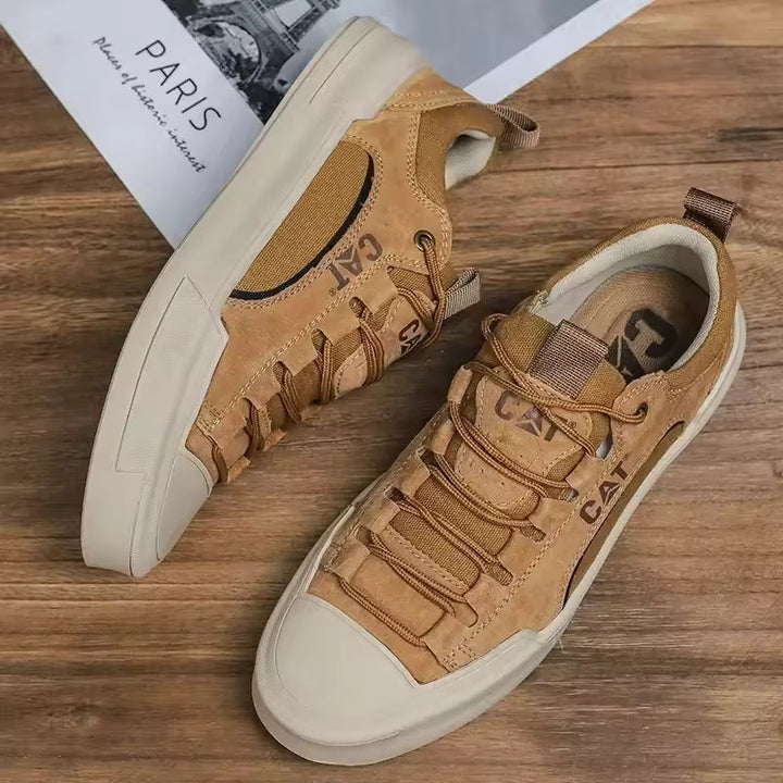 UrbanEdge Rugged Leather Sneakers