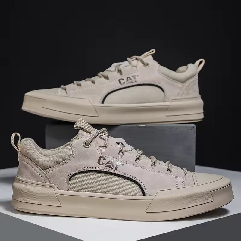 UrbanEdge Rugged Leather Sneakers