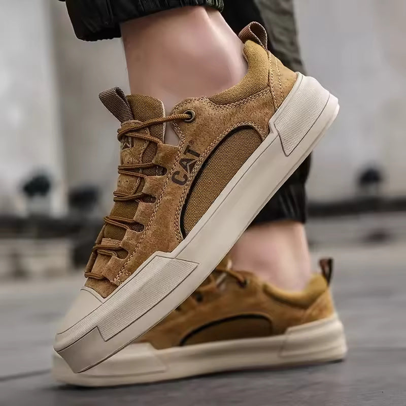 UrbanEdge Rugged Leather Sneakers